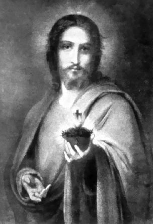 Jesus giving His Heart